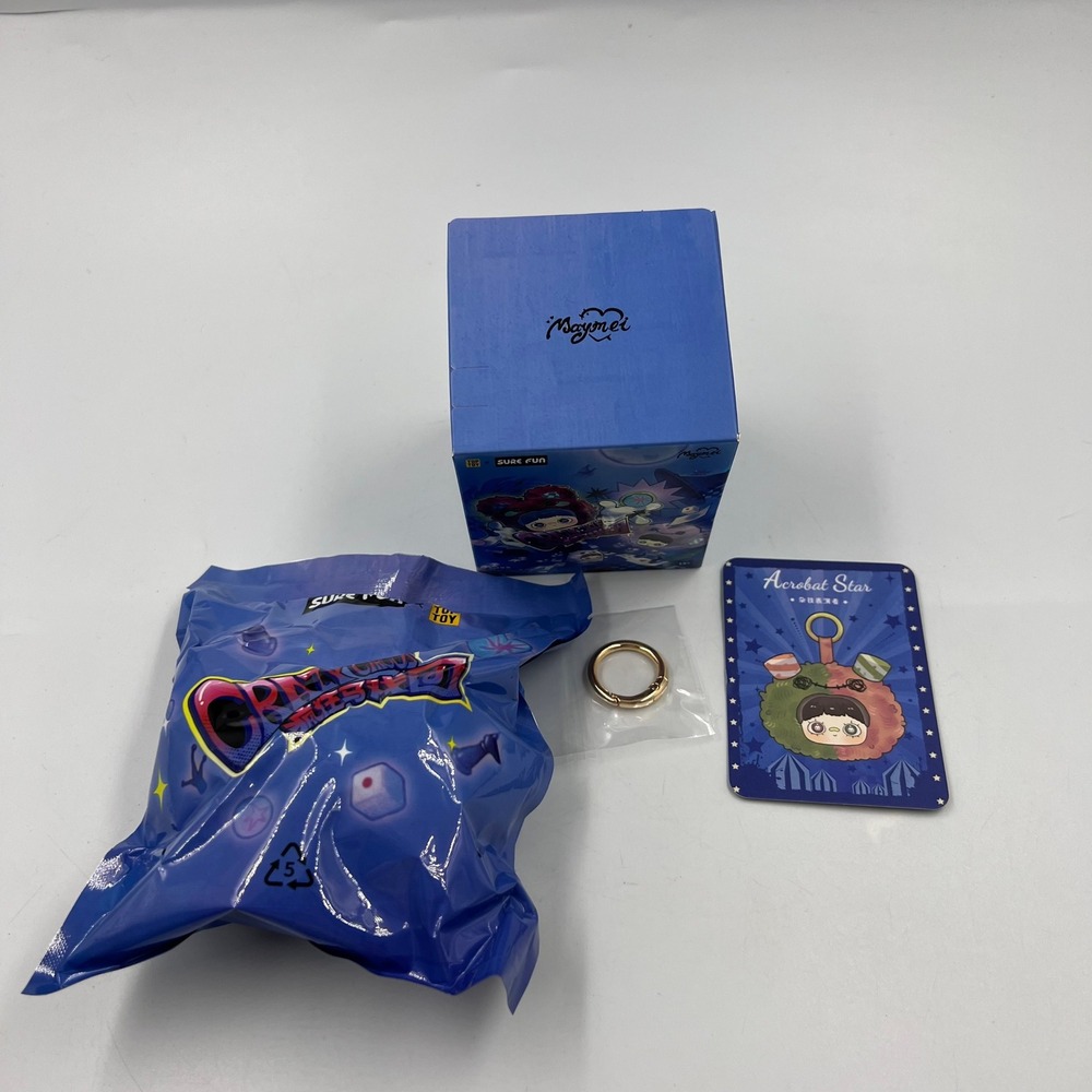 Maymei Crazy Circus Acrobat Star Plush Keychain Top Toy Blind Box New Sealed Bag